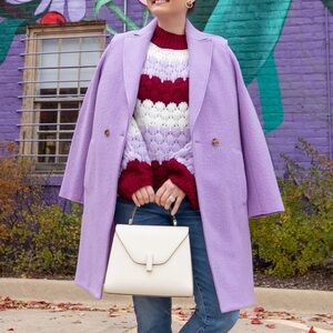 Beautiful lilac wool coat